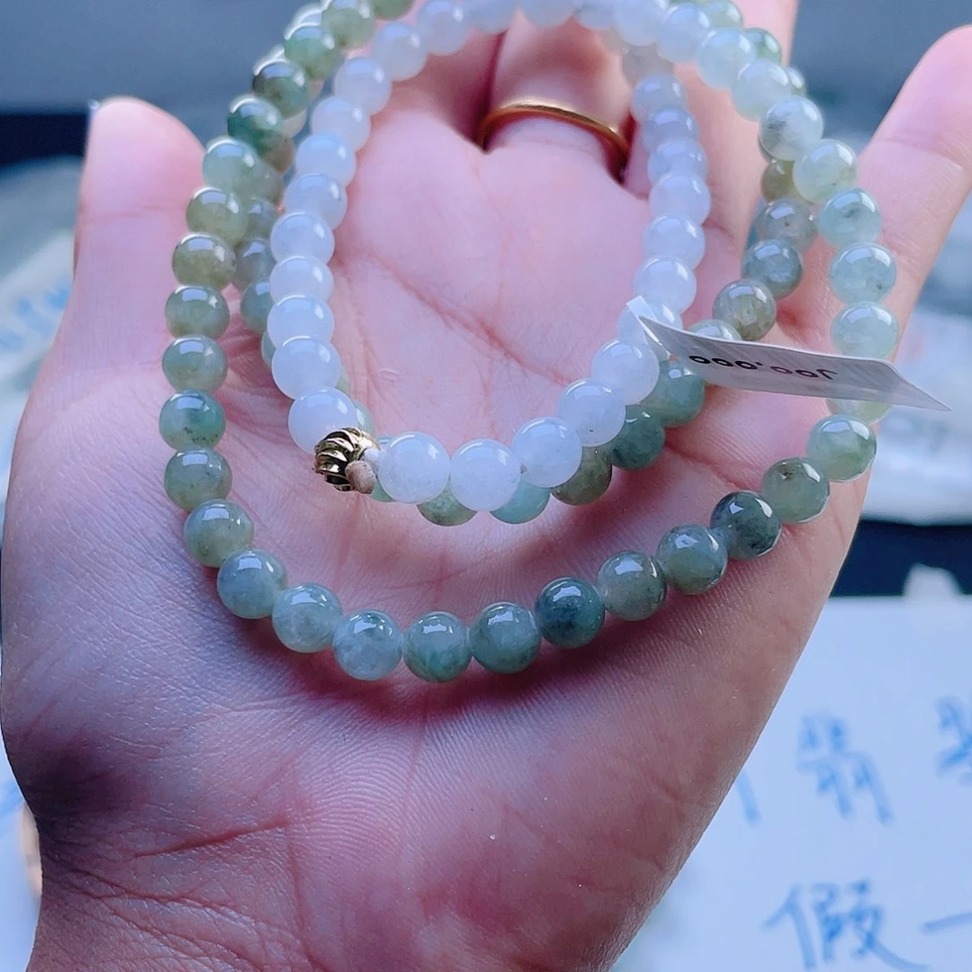 未镶嵌定制翡翠珠串