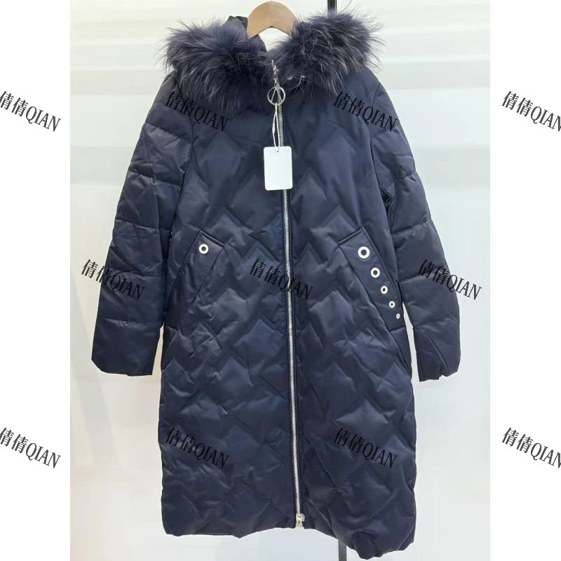 秋冬中长款高级感连帽H型羽绒服外套时尚大气（2306838-389-1209）