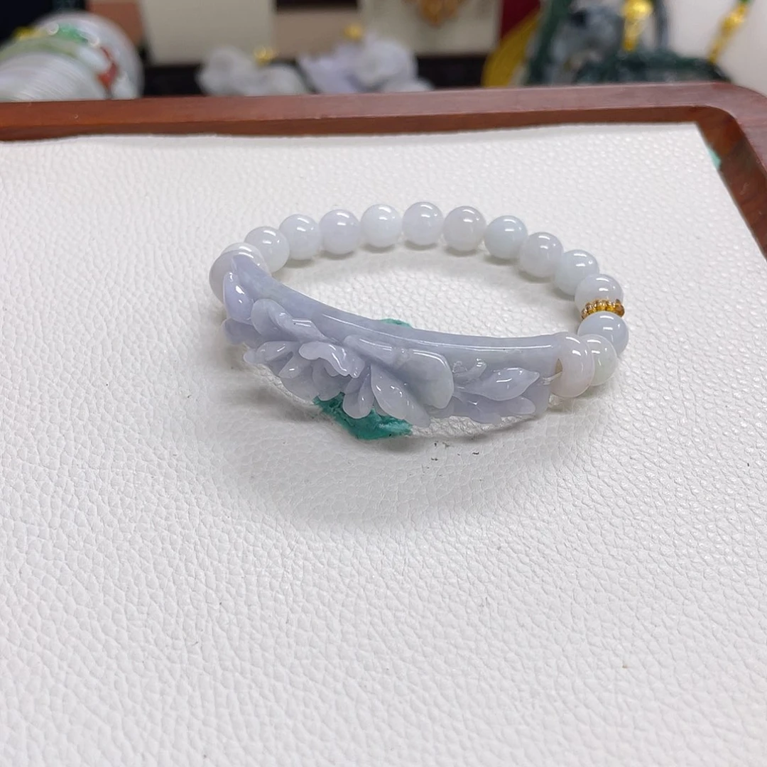 翡翠未镶嵌颈饰手排