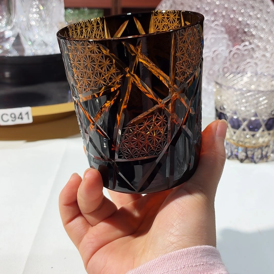 名***基琉璃手工艺品黑色闪电