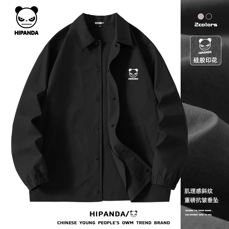 HiPanda美式帅气教练夹克男士春秋季潮流宽松百搭外套男款衣服男