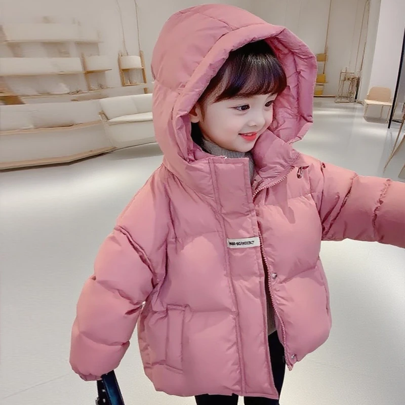 女童冬装外套2025新款羽绒棉服短款洋气棉服棉袄儿童冬季加厚棉衣