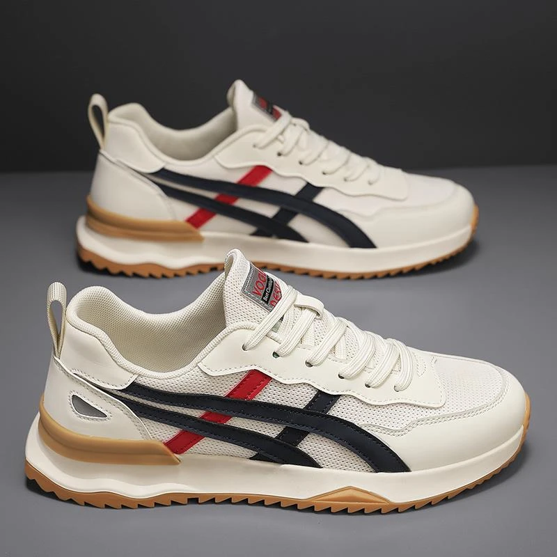 男款厚底休闲男鞋2025时尚百搭新款夏季透气滑板鞋学生潮牌老爹鞋