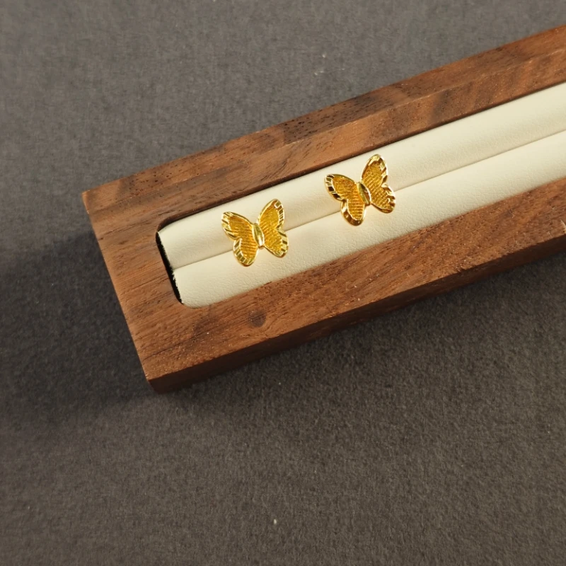 合金耳饰 蝴蝶耳钉简约气质耳饰发一对20202