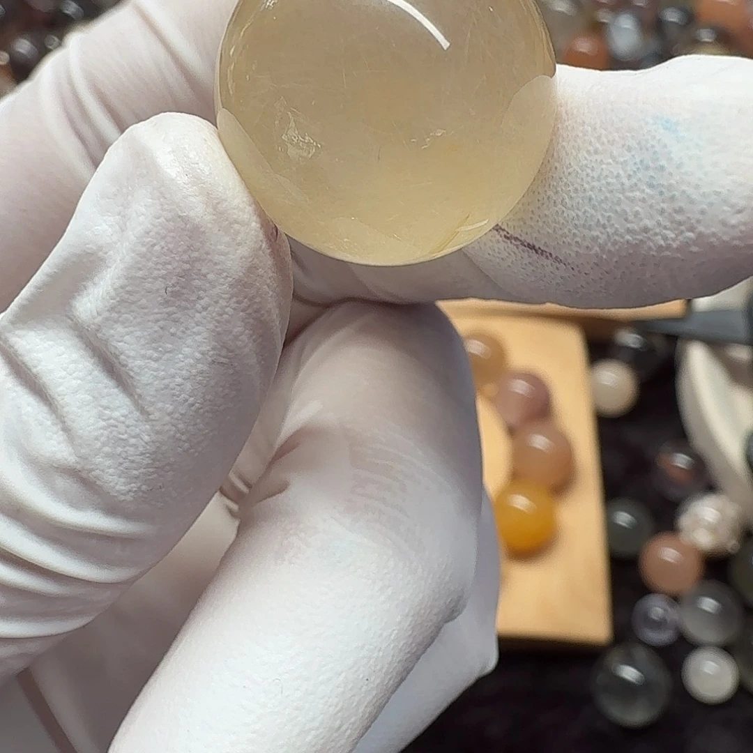 ****️未镶嵌珠宝半成品水晶兔毛18mm定制不退换