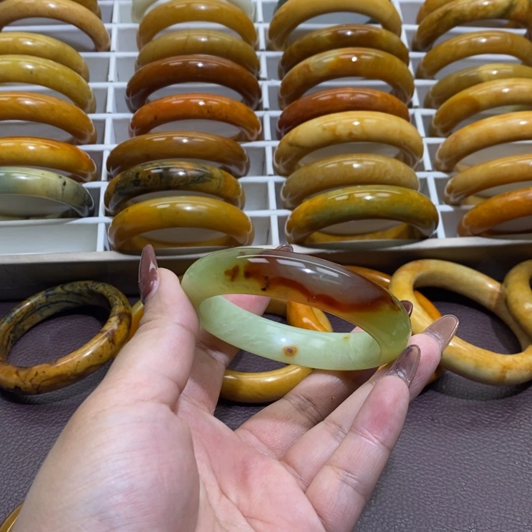 合金蛇纹石玉手镯