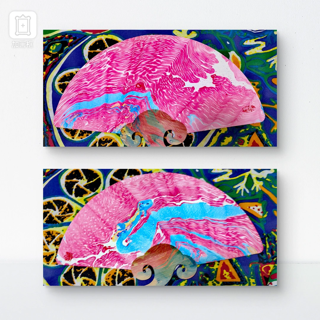 非遗手工漆扇纸质团扇