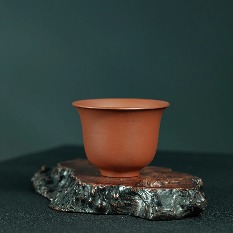 【主人杯·生砂朱泥】宜兴原矿生砂赵庄朱泥主人杯半手工140cc