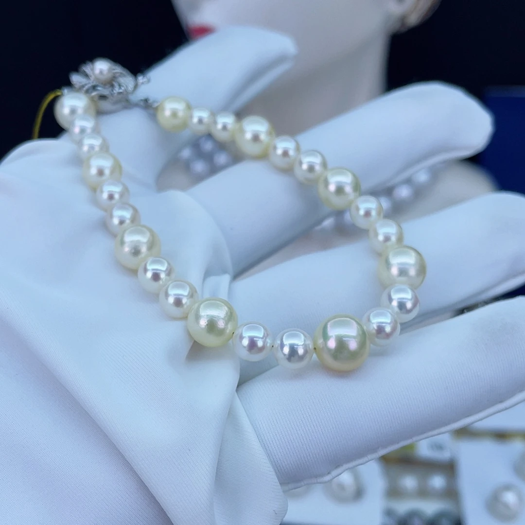 海水珍珠手链合金6.0一8:5