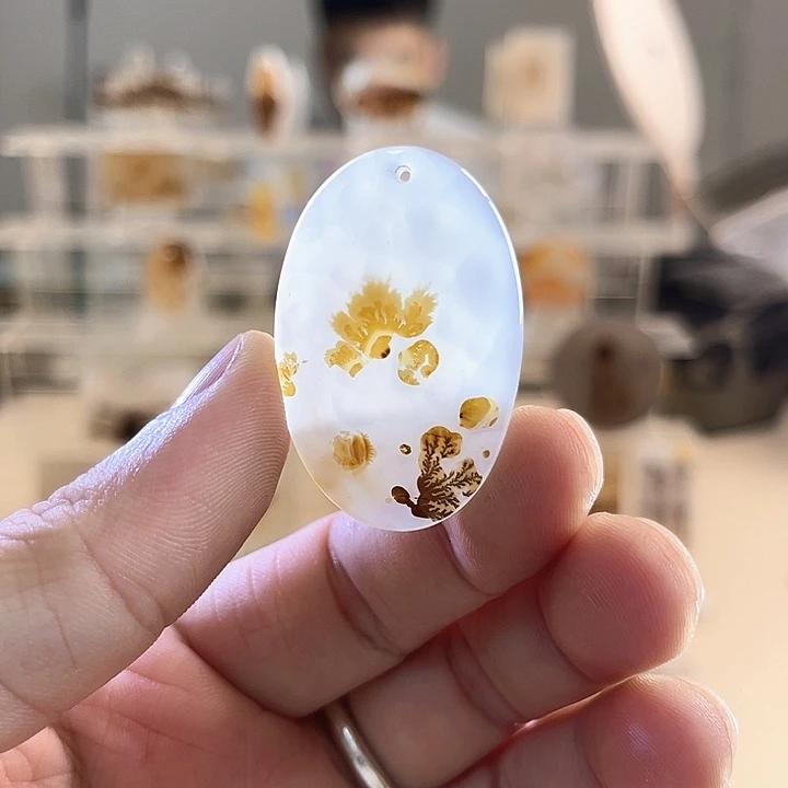 玛瑙/玉髓未镶嵌吊坠(不含链)