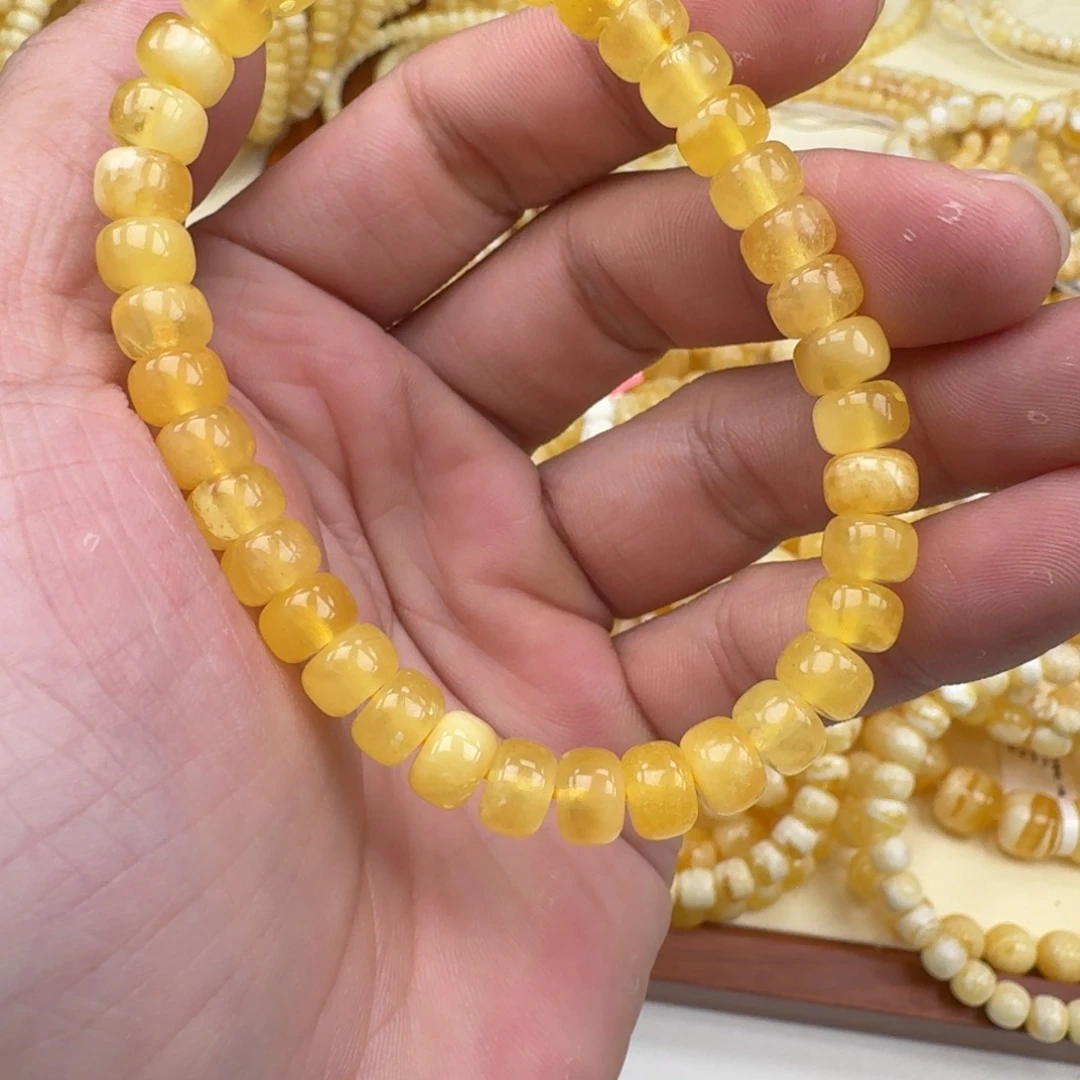手链琥珀未镶嵌蜜蜡手串