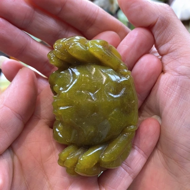 蛇纹石玉未镶嵌手把