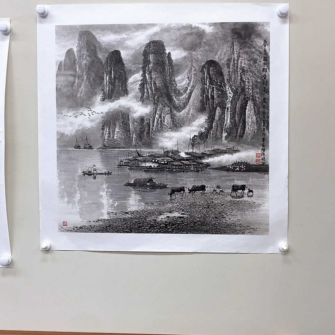 国画莫桂明四尺斗方精品佳作