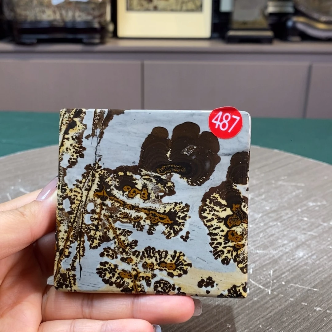 石材广西国画石草花石