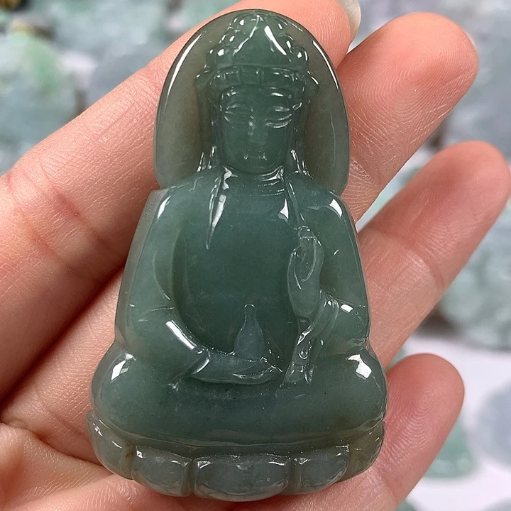 颈饰未镶嵌翡翠观音福利