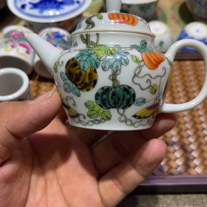 纯手绘精品盖碗杯