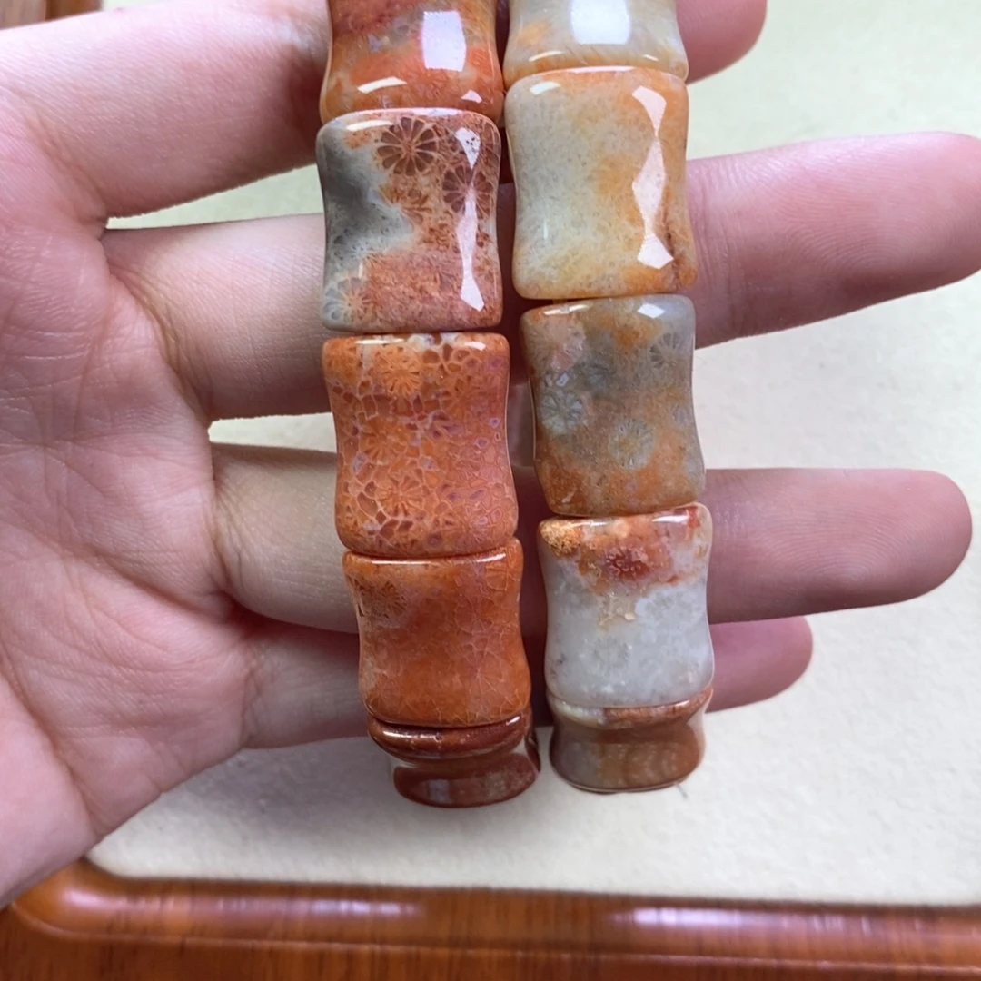 硅化玉未镶嵌手链