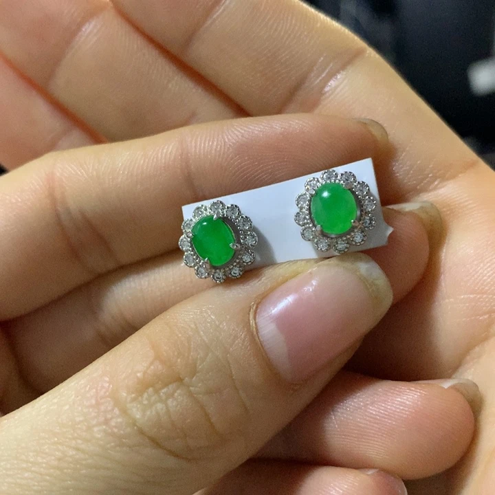 翡翠银S925镶嵌戒指