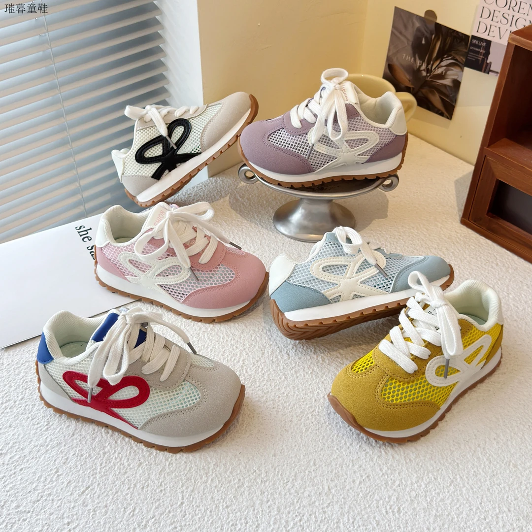 儿童童鞋男童女童运动鞋透气春秋网面儿童防滑透气春季运动鞋