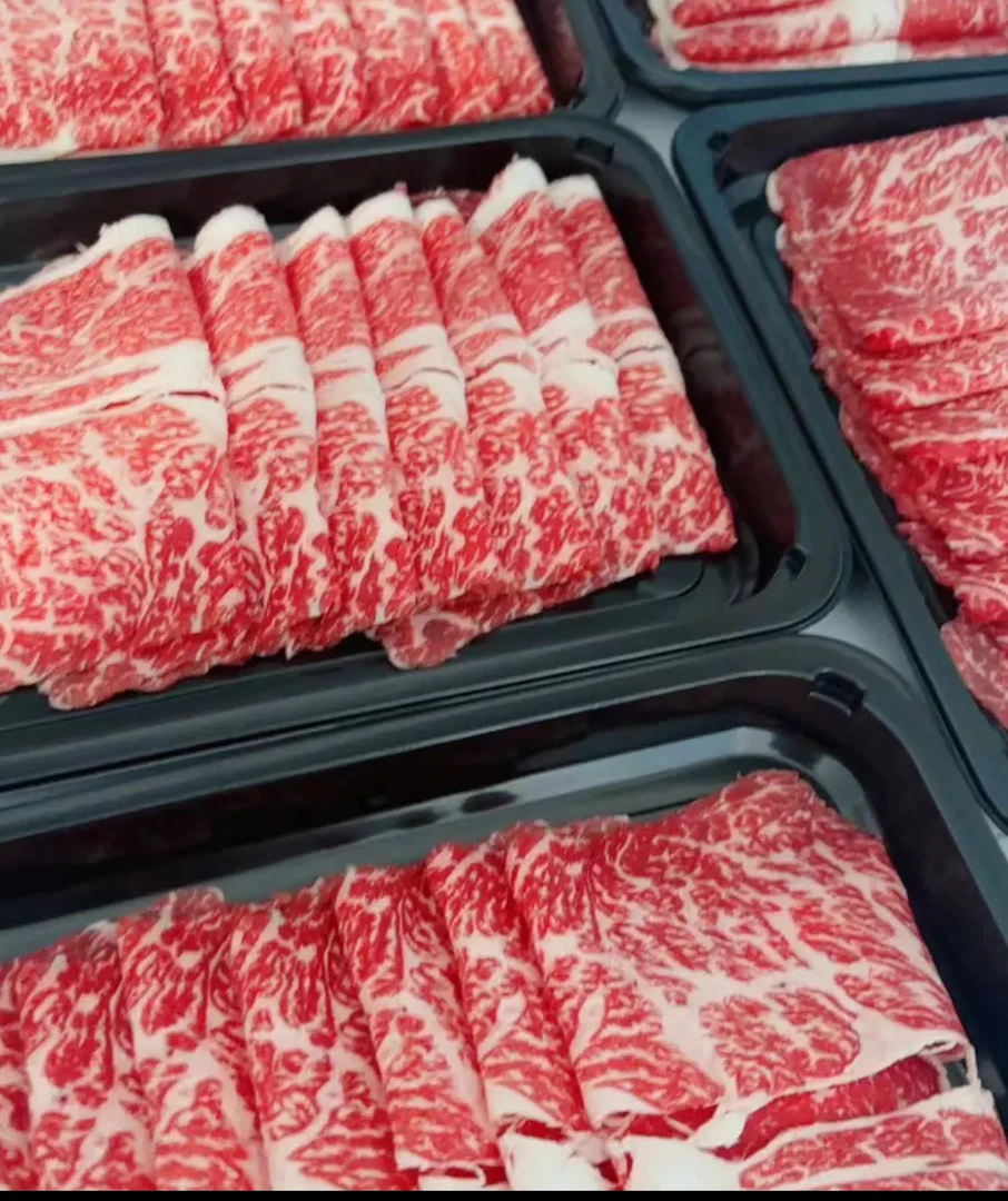 m9澳洲和牛上脑火锅片烤肉 寿喜烧  一盒200g（石斧纯血）