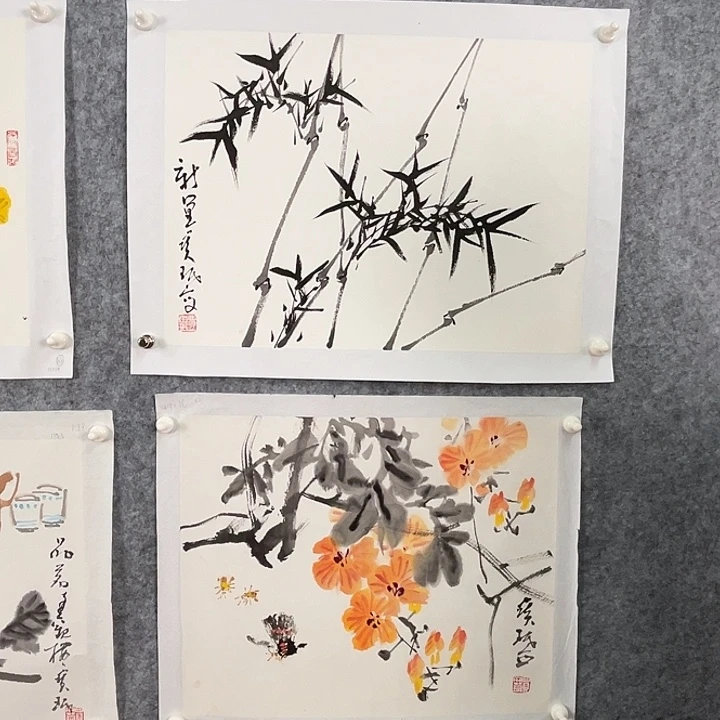国画贾宝珉竹子作品6674556
