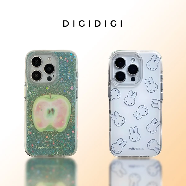 新款IMD圆边米菲兔防摔手机壳适用苹果16/15/14/13/12/pro/max