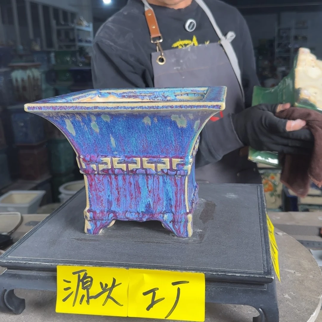 石湾花盆内口17，内深15编号722