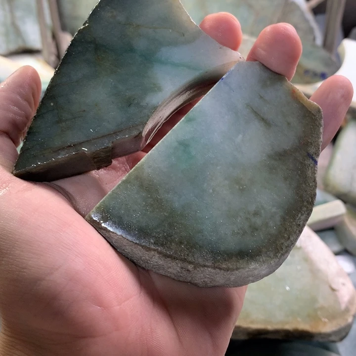 翡翠裸石14号取珠子