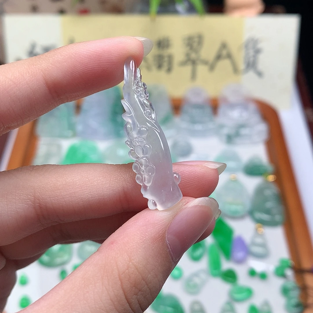 翡翠散珠缅甸天然A货翡翠冰种