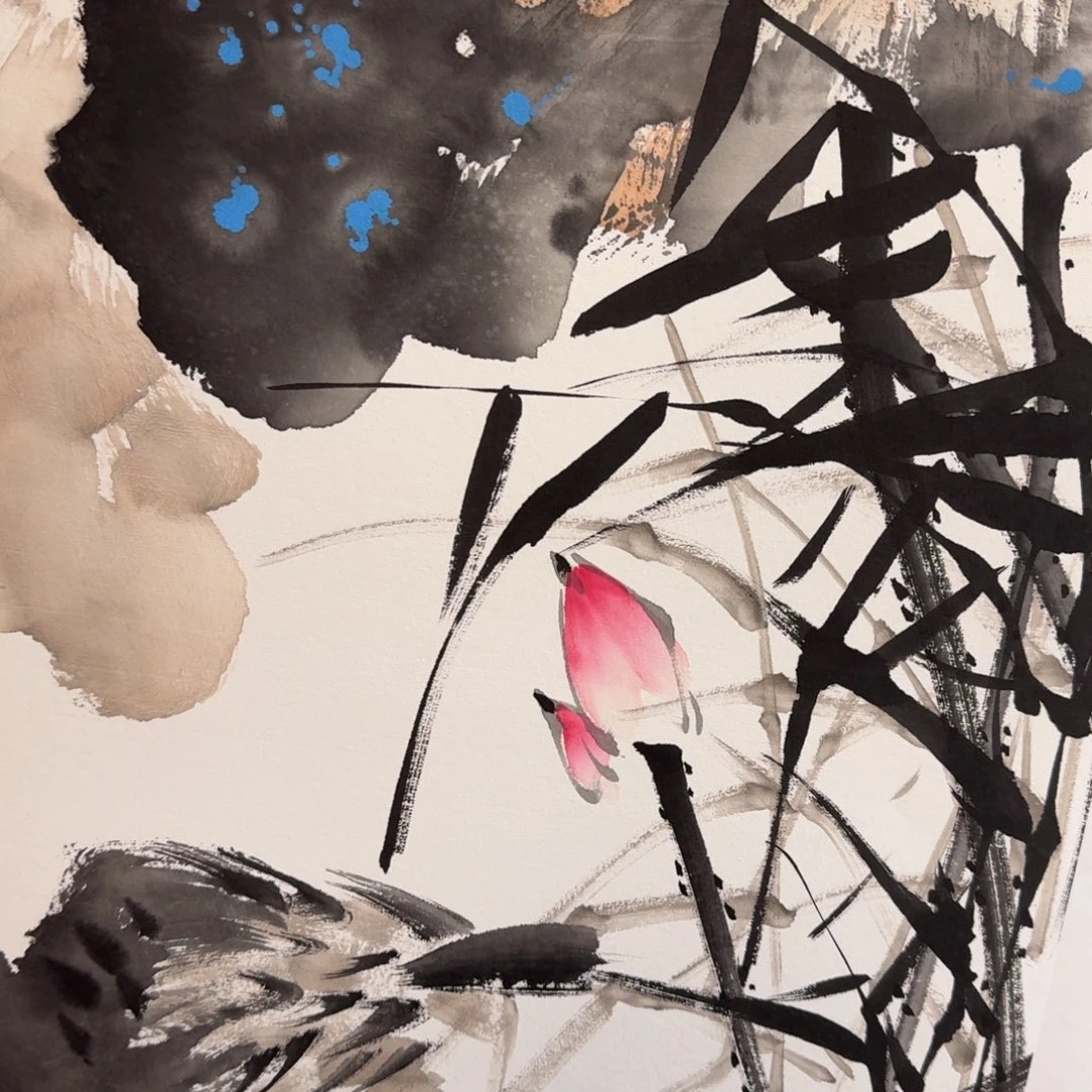 国画纯手绘山水花鸟作品