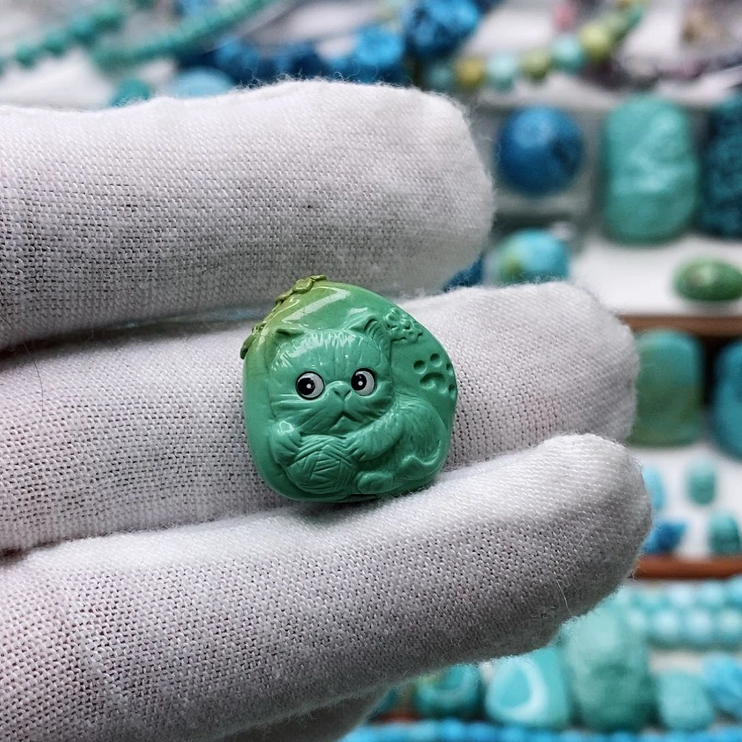 绿松石珠宝奇石未镶嵌即****金