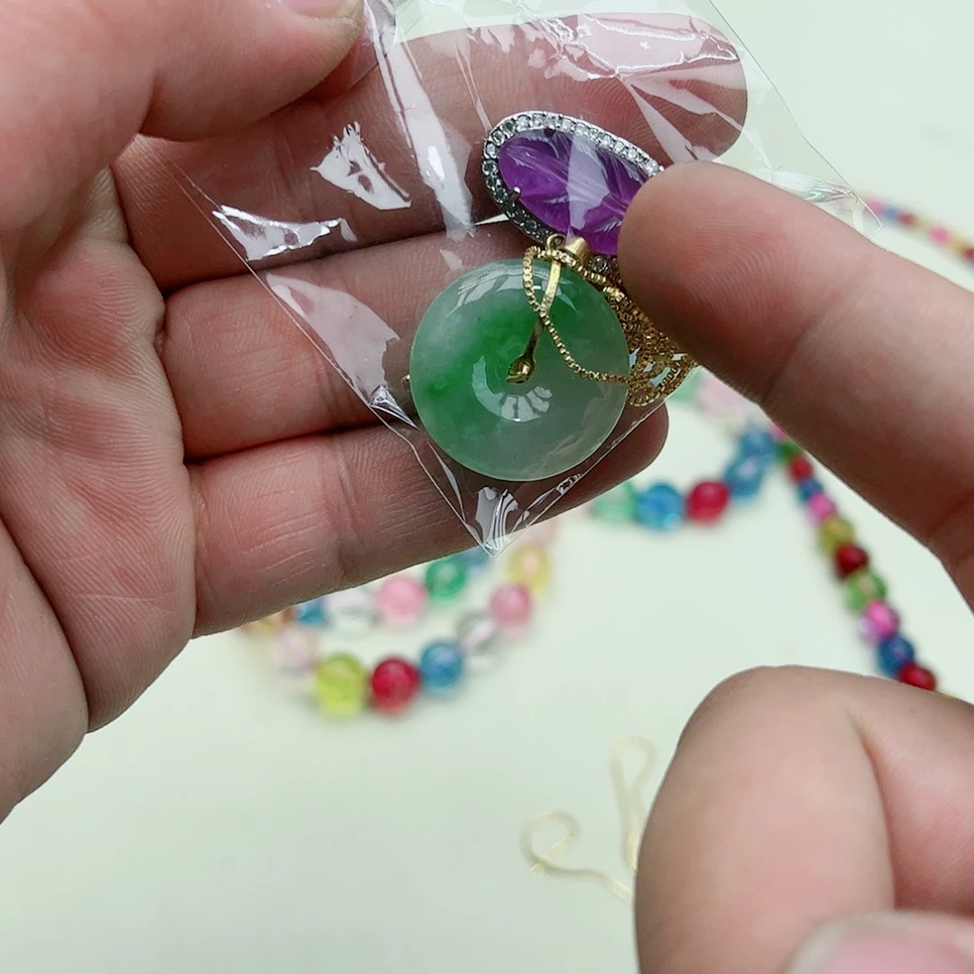 翡翠吊坠(赠链)银S925镶嵌