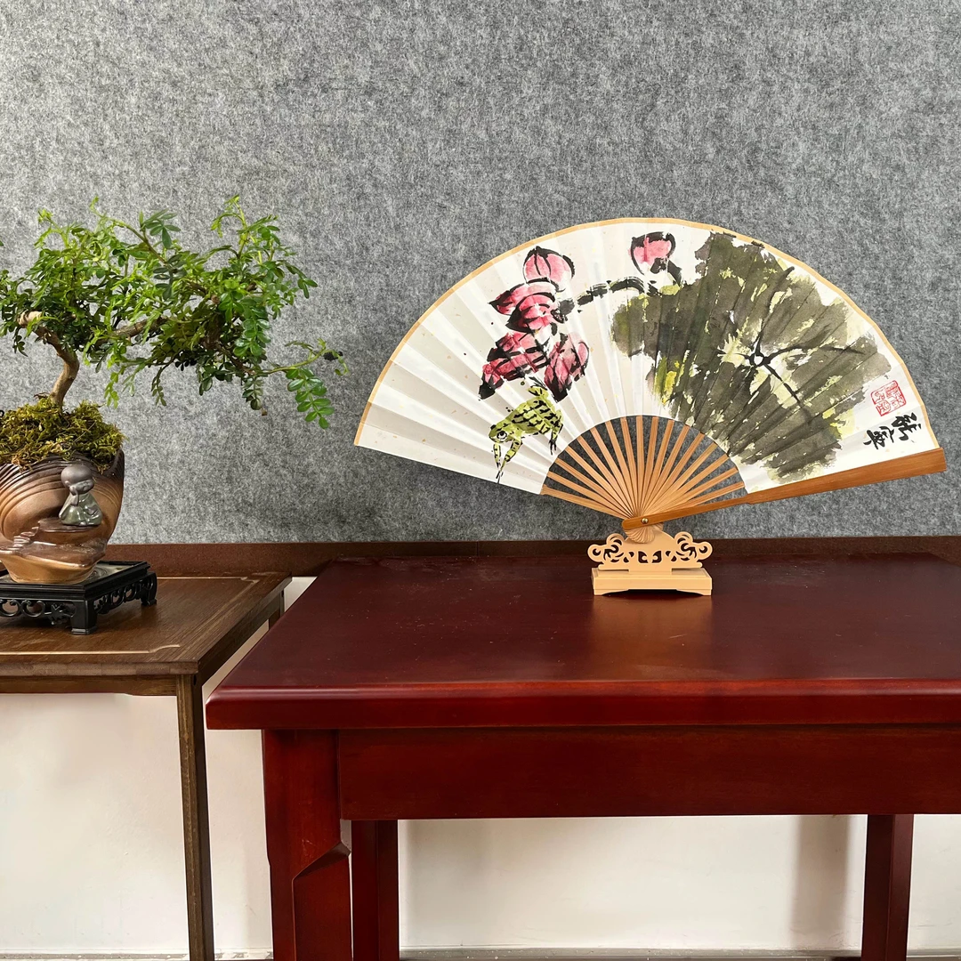 【顺丰包邮】张宁老师作品/大展宏图/八寸竹扇