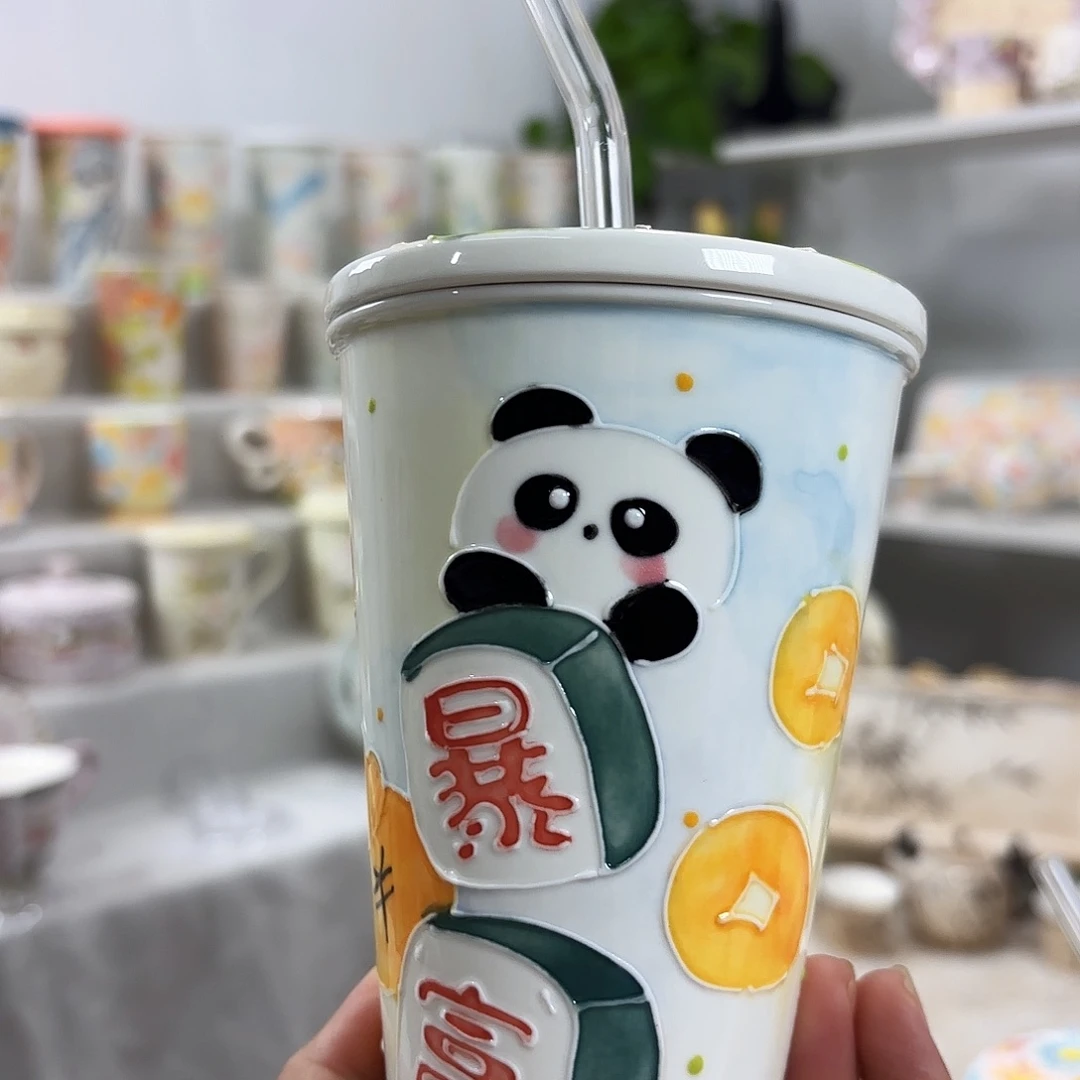 手绘创意高温釉下彩陶瓷