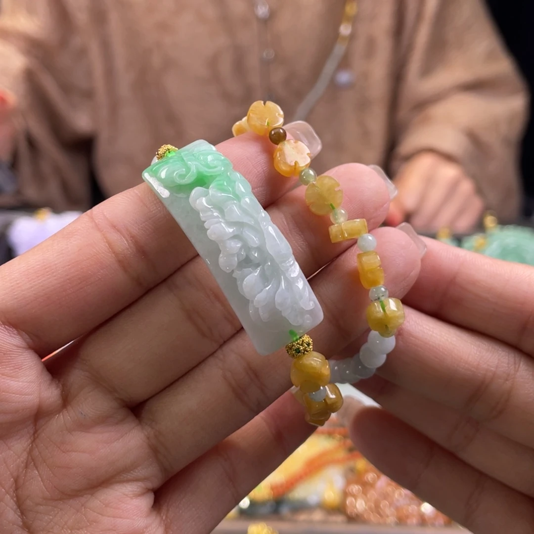 未镶嵌手链翡翠代编织