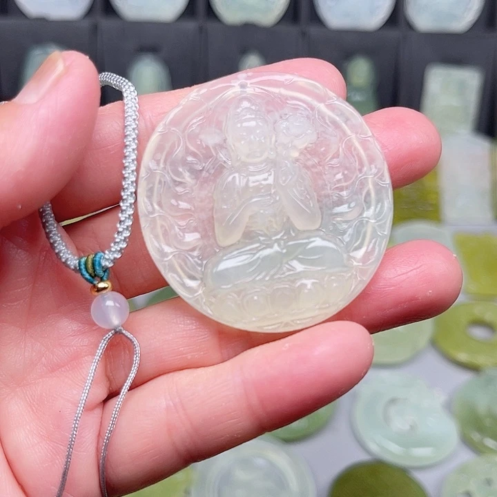 未镶嵌岫玉吊坠(赠链)?****ɞ