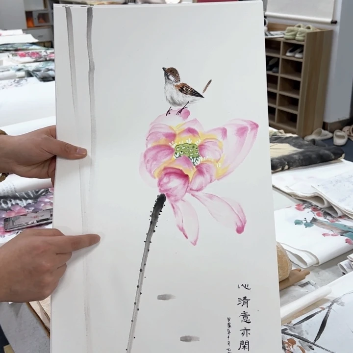 国画纯手绘作品欣赏图