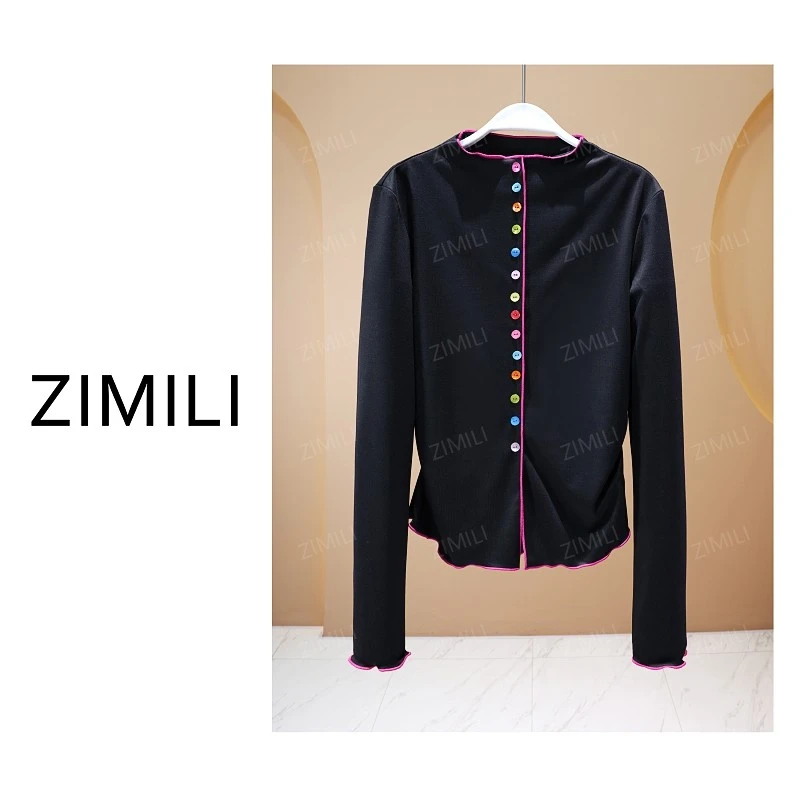 【亮哥女装】2025冬季新品《琉璃系列》黑色高弹打底上衣26280-B0