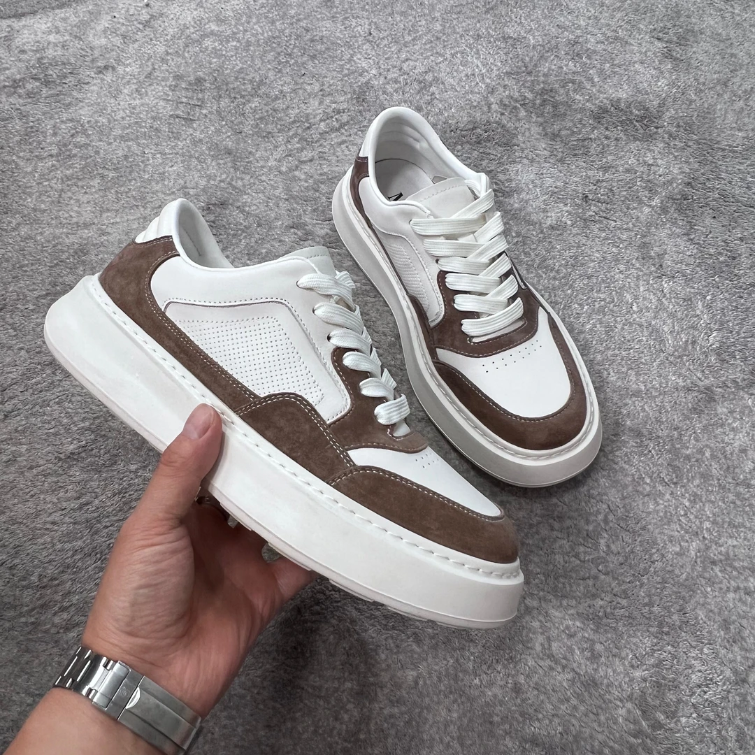 【真皮透气】铭品添尚2025夏季新款男士时尚百搭休闲鞋#1955