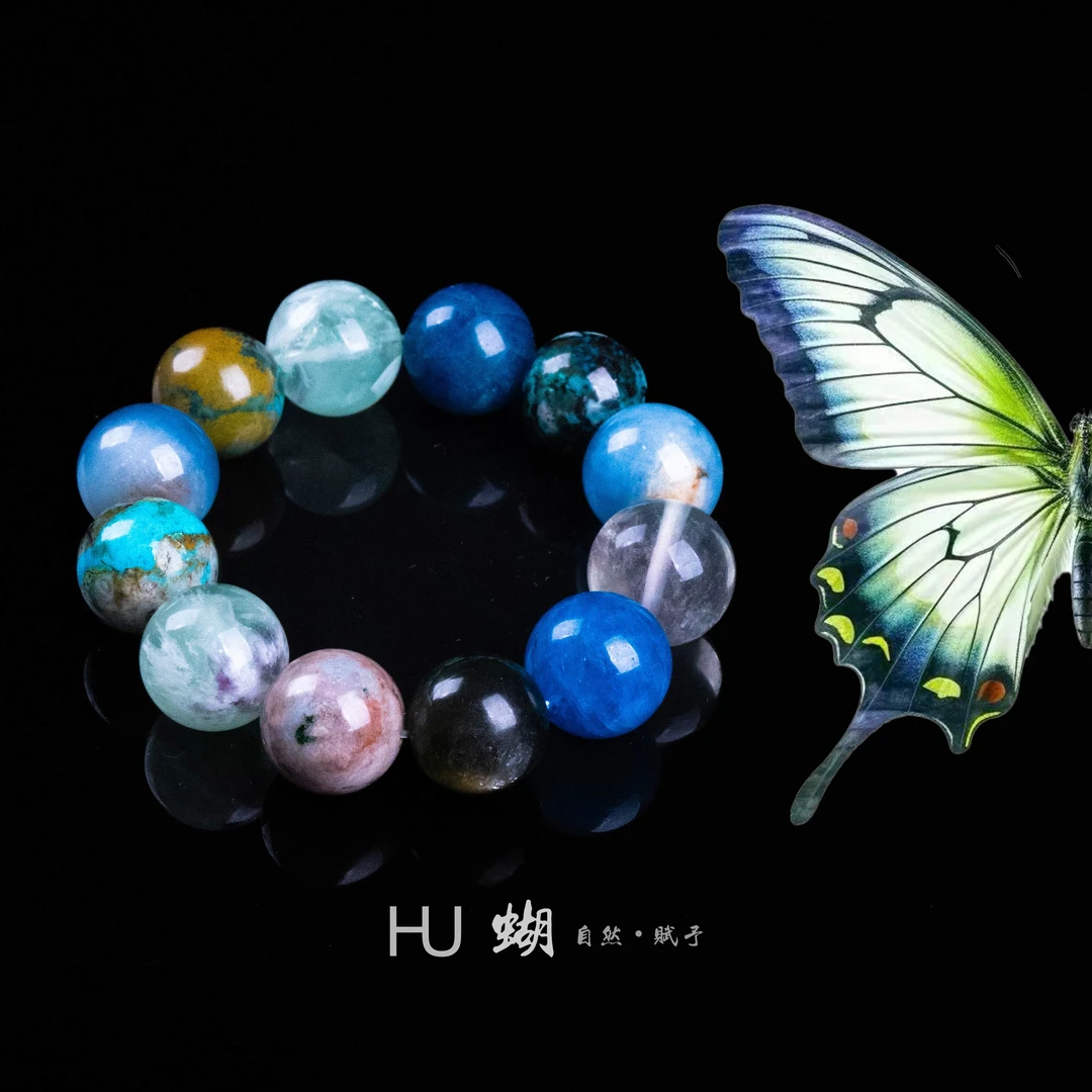 HU蝴｜孤品款  绿羽毛 凤凰 地球