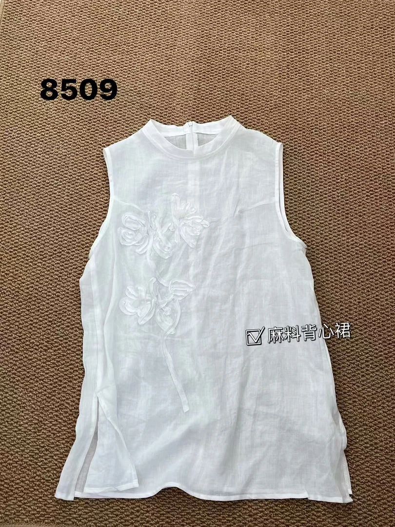 Y L家时尚花朵麻上衣（容易打皱）