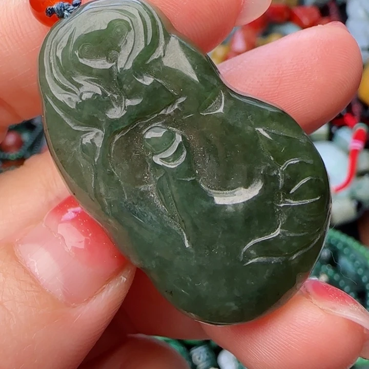 翡翠颈饰未镶嵌天然A货57