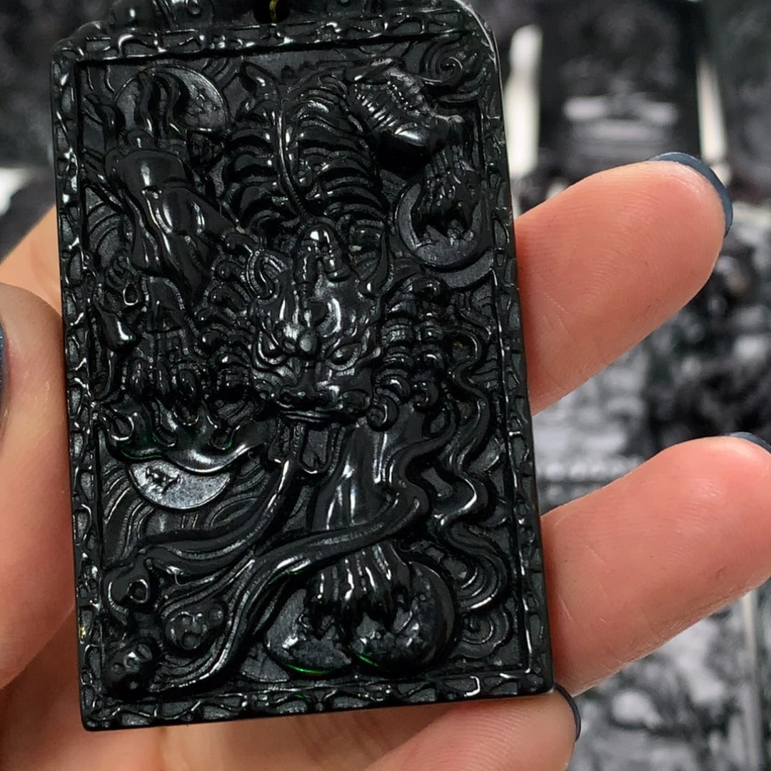 天然a货钢琴黑挂件