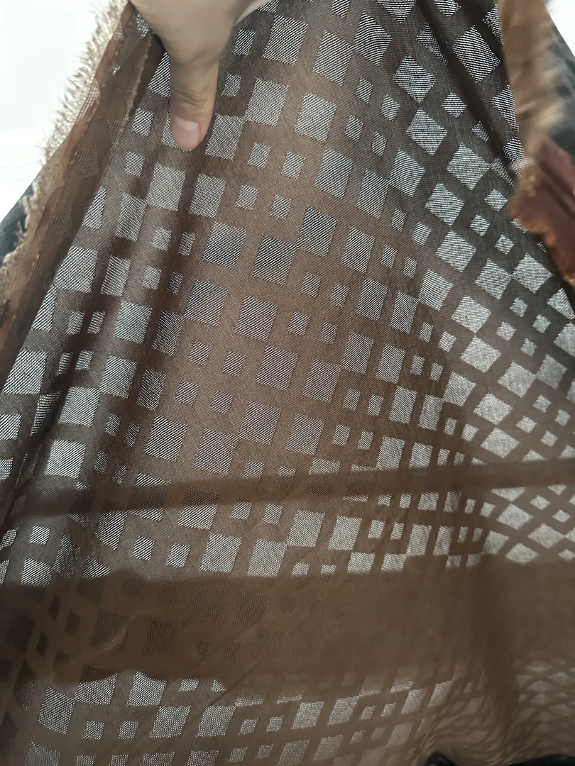 【窗格花二经绞罗香云纱】[成记&華莨]140门幅香云纱面料*0.5米