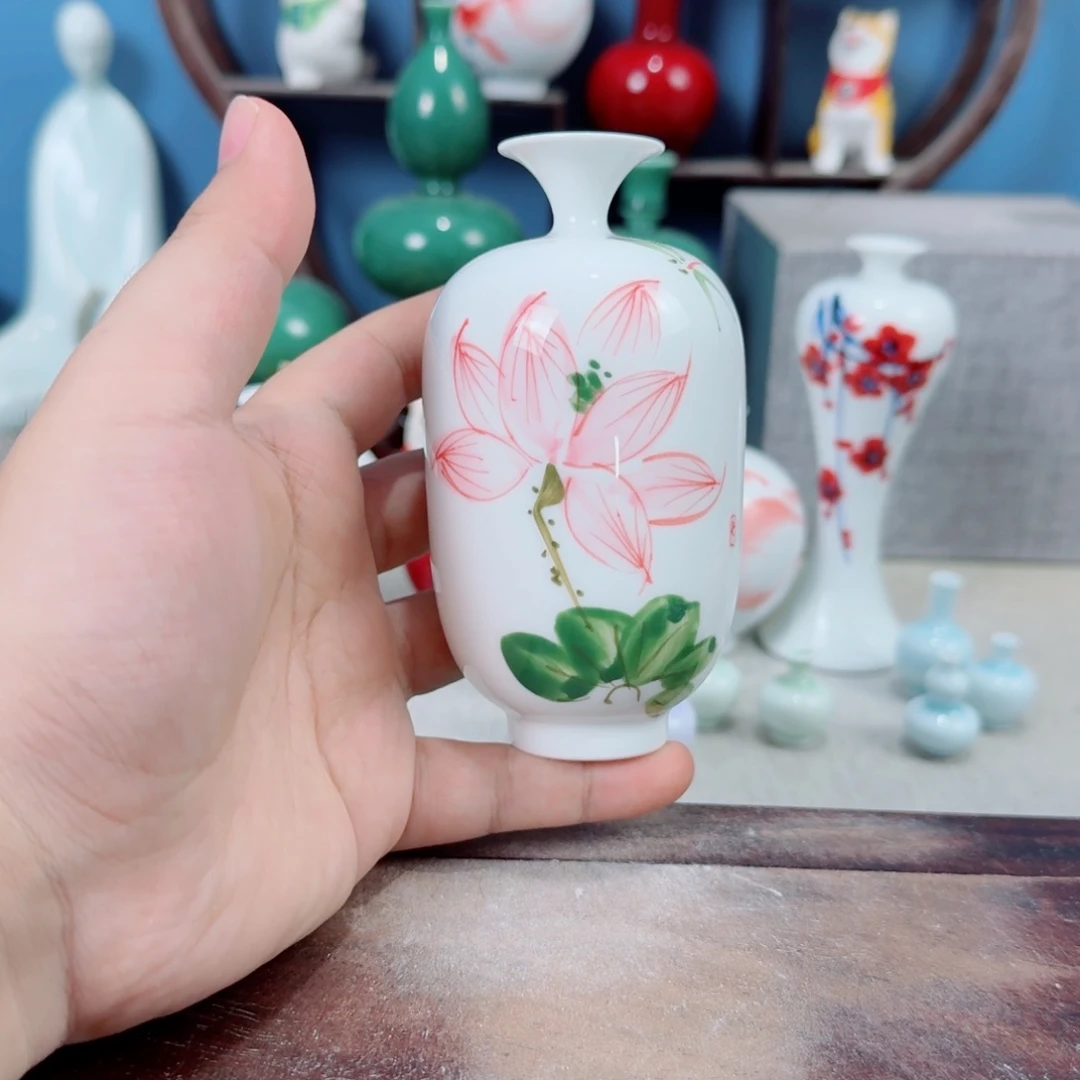 陶瓷手工小花器摆件
