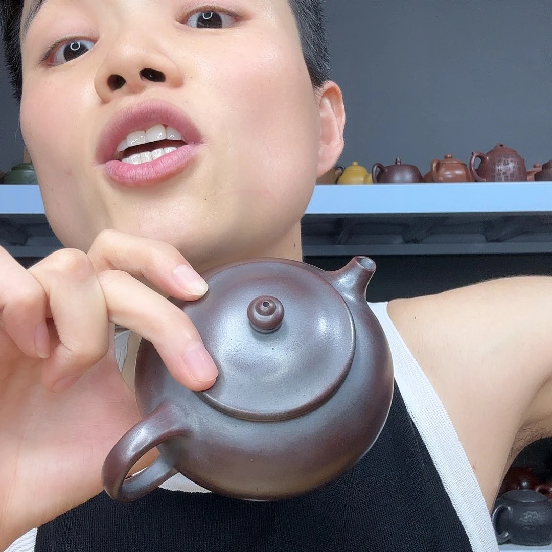茶壶底槽青民间手艺人全手工制作