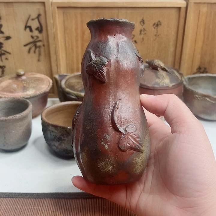 备前烧，花器，得利，