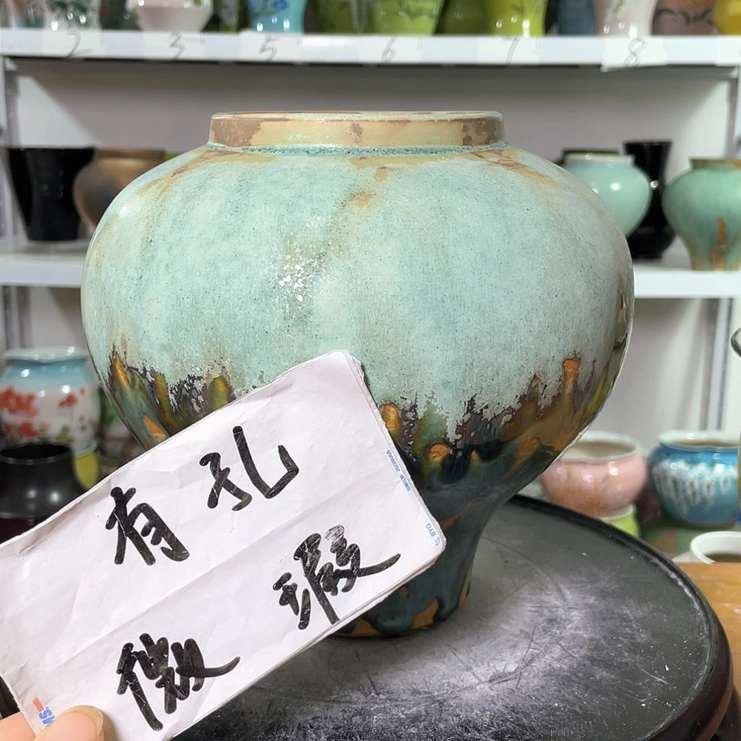 景德镇陶瓷花盆微瑕