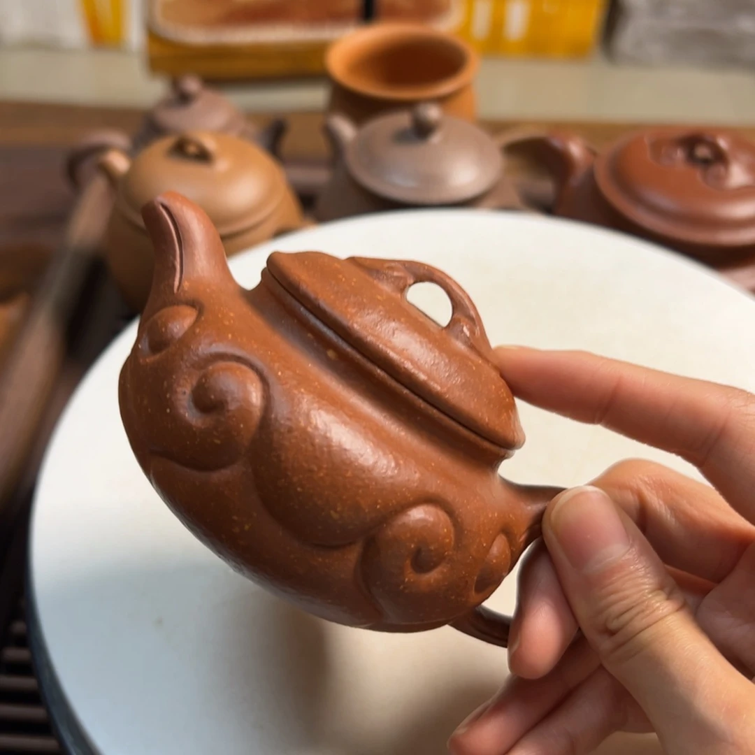 紫砂茶壶就**看红将破如意仿古160