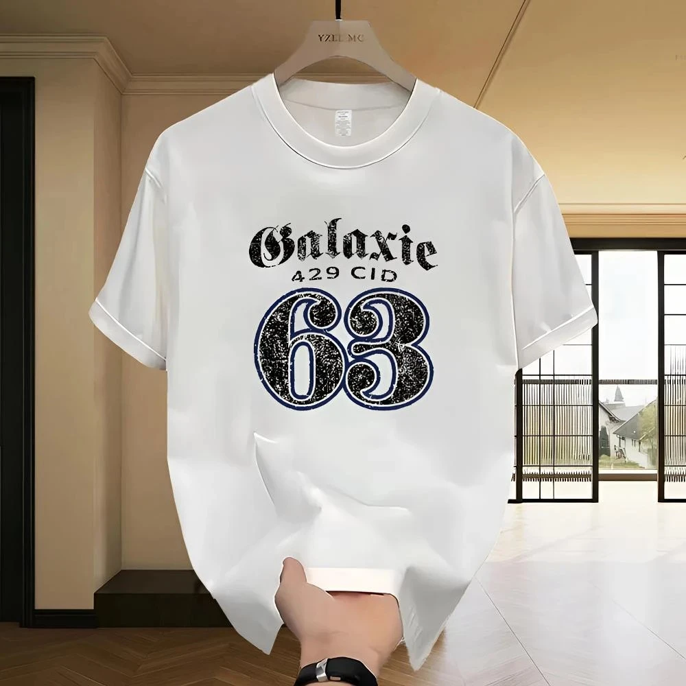 特大码300斤美式复古潮流短袖t恤男女休闲纯棉印花夏季男宽松上衣